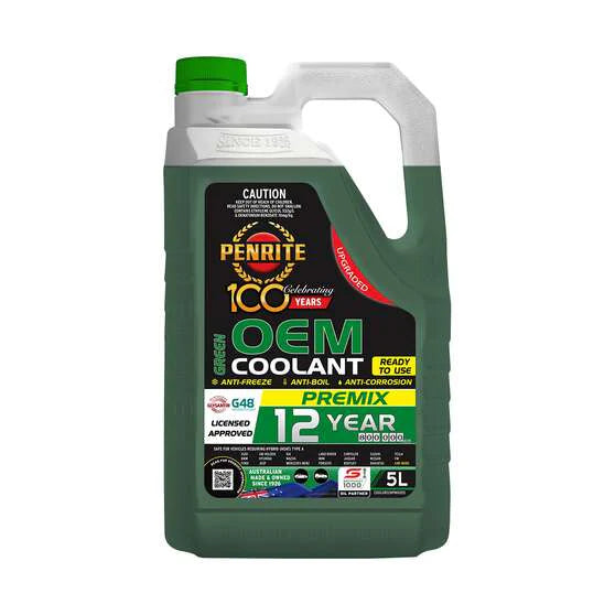 Penrite Green Long Life Anti Freeze / Anti Boil Coolant Premix - 5 Litres